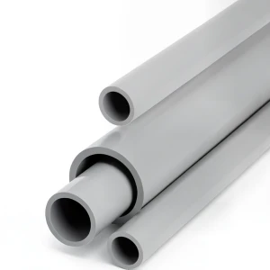 UPVC Pipes Schedule 80 Size 6 Inch Thickness 10.97 mm Light Gray