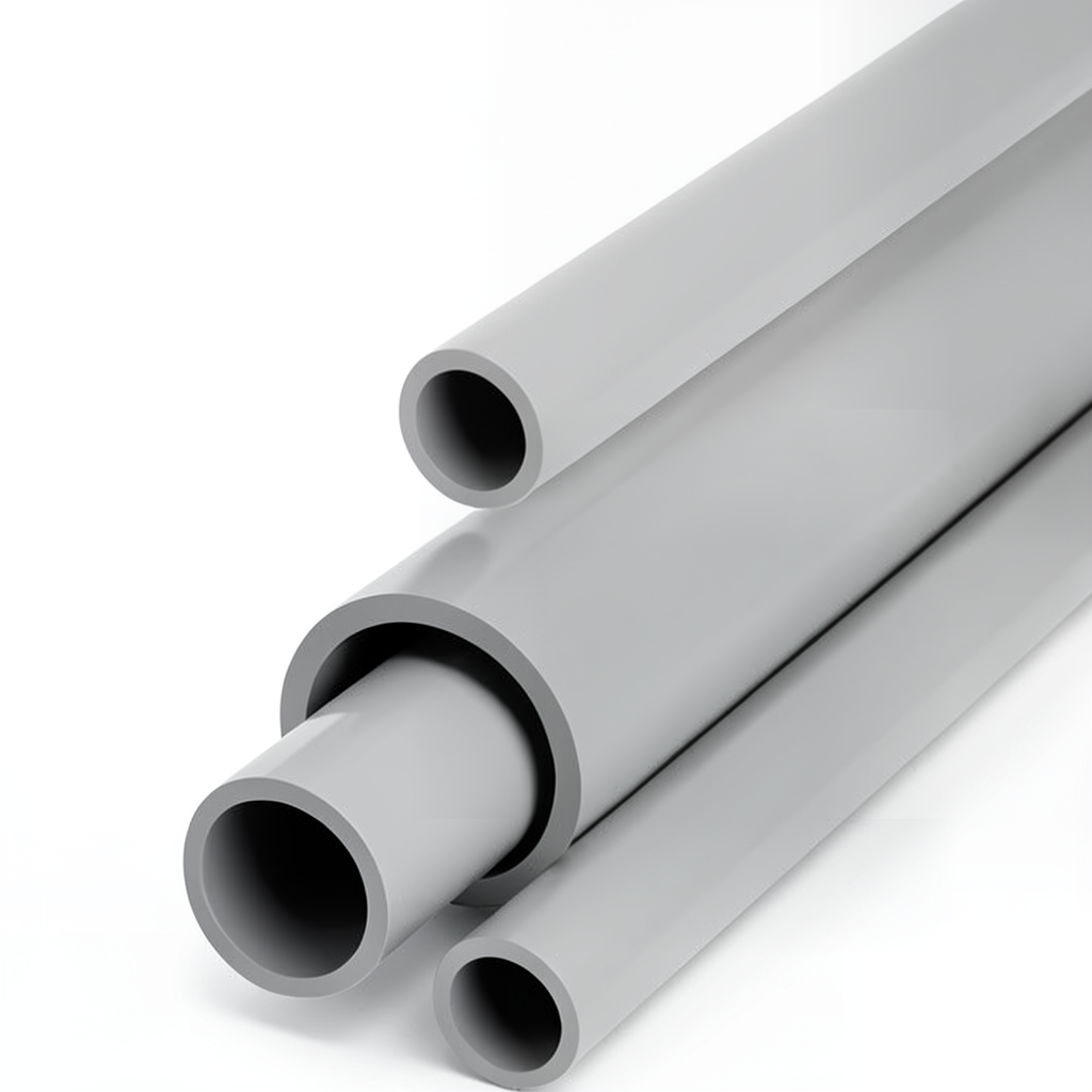 أنابيب UPVC جدول 80 مقاس 6 إنش سمك 10.97 مم لون رمادي فاتح