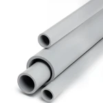 مواسير UPVC جدول 80 مقاس 8 إنش سمك 12.7 مم لون رمادي فاتح