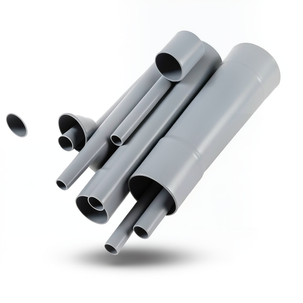 UPVC Pipes Nominal Pressure 10 Bar Outside Diameter 32 mm Thickness 1.8 mm Gray