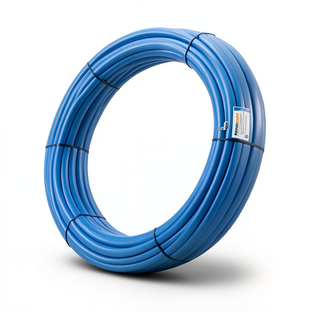 أنابيب HDPE PE 80 ضغط 10 بار قطر 20 مم سمك 1.8 مم أزرق | نيبروبلاست