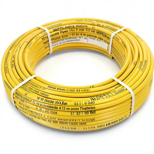 أنابيب HDPE PE 80 ضغط 10 بار قطر 63 مم سمك 4.7 مم لون أصفر | نيبروبلاست