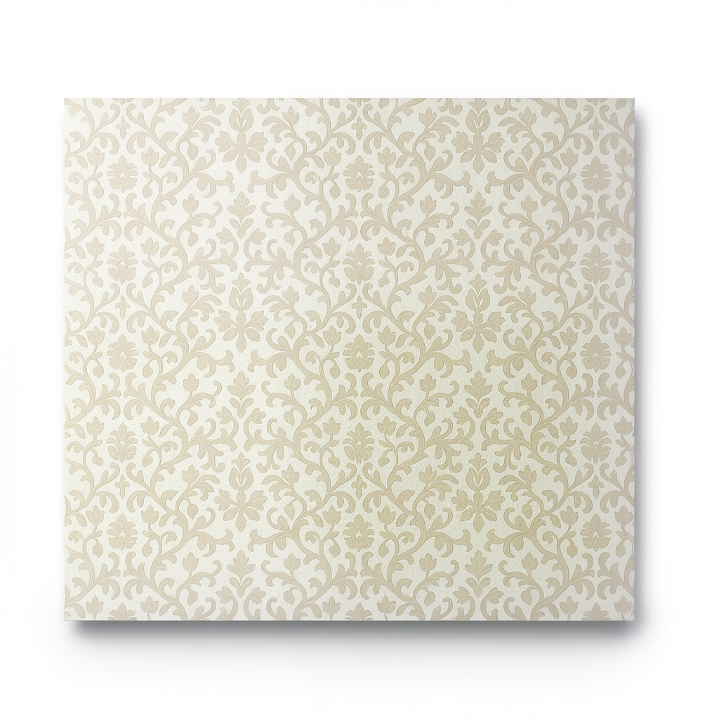 Italian Wallpaper Patterned Design Beige Color, Size 10mx0.70m, Model 15037