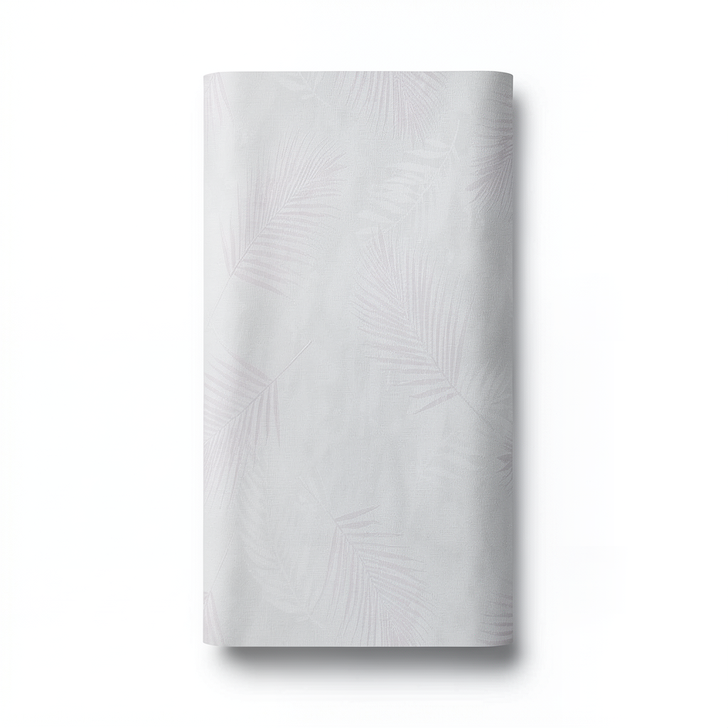German Leaf Patterned Wallpaper 10m x 0.53m Light Gray, Model 02579-05