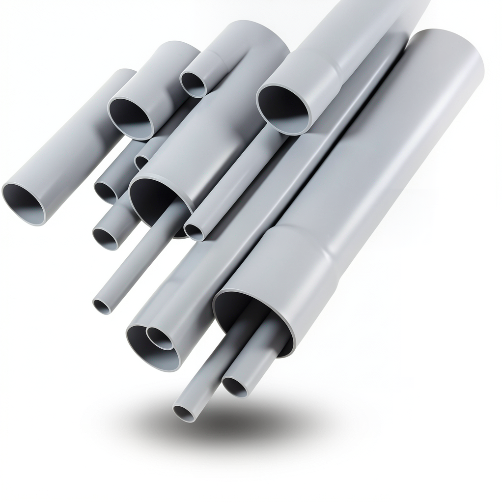 UPVC Pipes Nominal Pressure 10 Bar Outside Diameter 280 mm Thickness 13.4 mm Gray