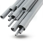 UPVC Pipes Nominal Pressure 6 Bar Outside Diameter 125 mm Thickness 3.7 mm Gray