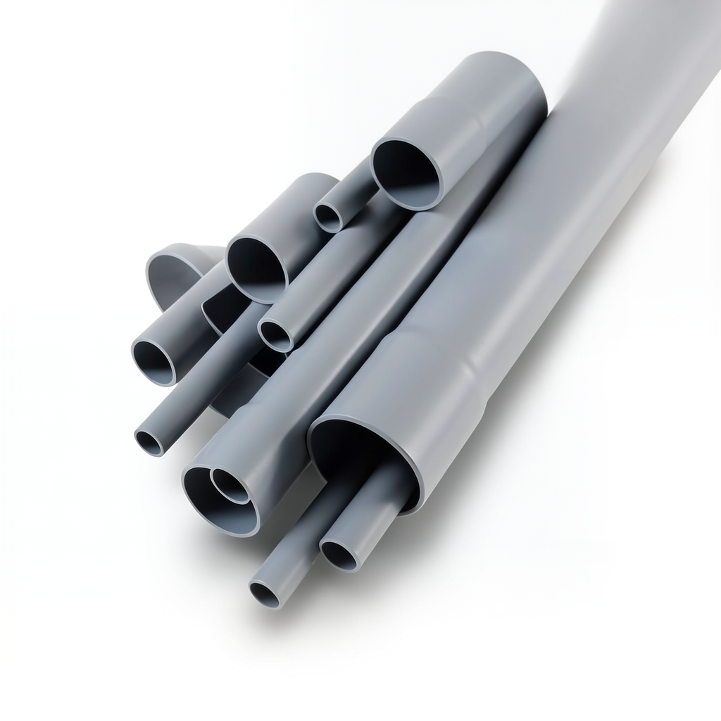 UPVC Pipes Nominal Pressure 6 Bar Outside Diameter 160 mm Thickness 4.7 mm Gray