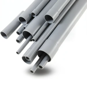 UPVC Pipes Nominal Pressure 6 Bar Outside Diameter 200 mm Thickness 5.9 mm Gray