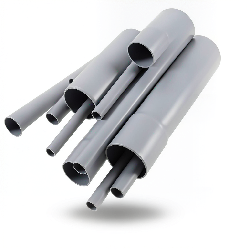 UPVC Pipes Nominal Pressure 6 Bar Outside Diameter 280 mm Thickness 8.2 mm Gray