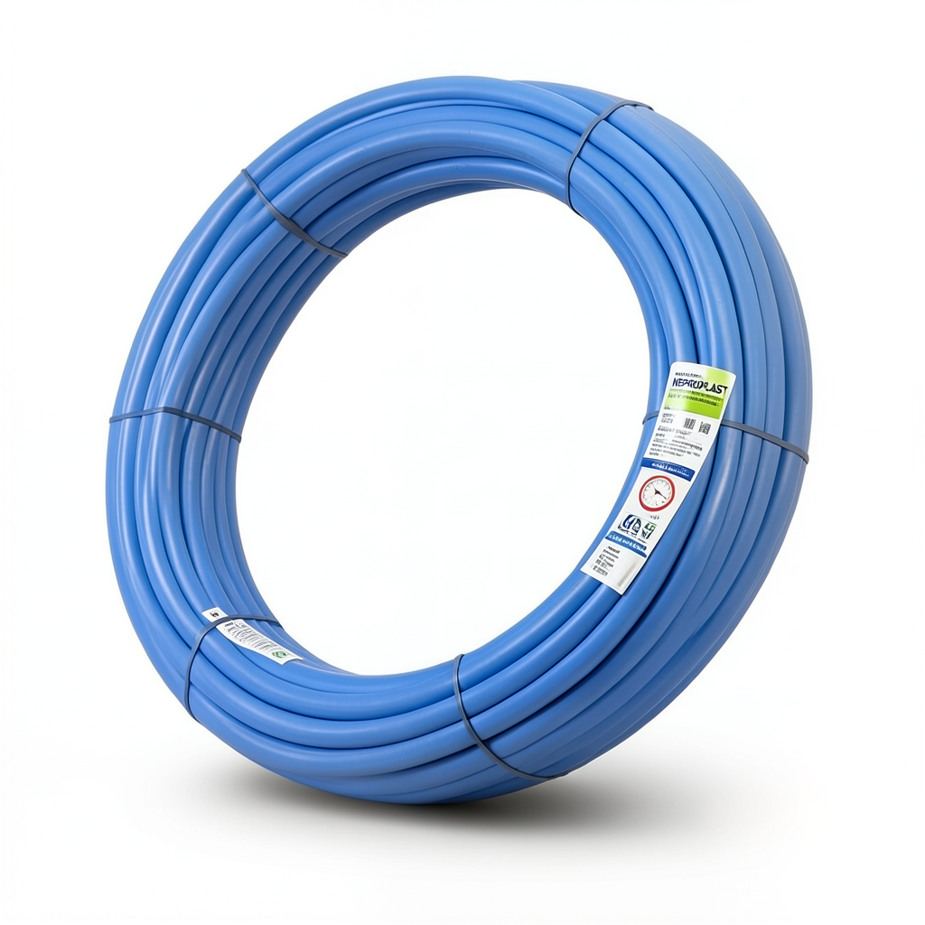 أنابيب HDPE PE 80 ضغط 10 بار قطر خارجي 32 مم سمك 2.4 مم لون أزرق | نيبروبلاست
