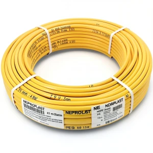 أنابيب HDPE PE 100 ضغط 4 بار قطر 75 مم سمك 1.9 مم لون أصفر | نيبروبلاست