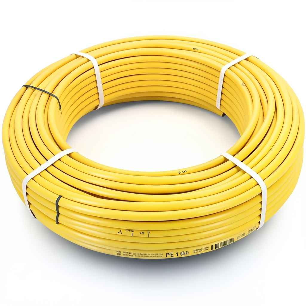 أنابيب HDPE PE 100 ضغط 4 بار قطر خارجي 125 مم سمك 3.1 مم لون أصفر | نيبروبلاست