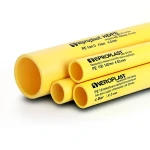 مواسير HDPE نيبروبلاست PE 100 ضغط 4 بار قطر خارجي 160 مم سمك 4.0 مم أصفر | نيبروبلاست