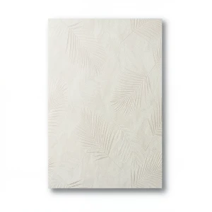 German Leaf Patterned Wall Covering 10m x 0.53m Light Beige
