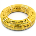 أنابيب HDPE PE 100 ضغط 4 بار قطر خارجي 125 مم سمك 3.1 مم لون أصفر | نيبروبلاست