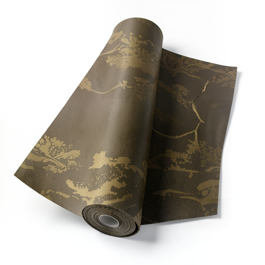 Italian Wallpaper Dark Gold Patterned Design, Size 10mx0.70m, Model 15043