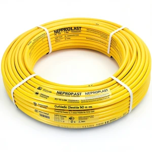 HDPE Pipes PE 100 Pressure 4 Bar Outside Diameter 90 mm Thickness 2.2 mm Yellow | NEPROPLAST