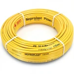 أنابيب HDPE نيبروبلاست PE 100 ضغط 4 بار قطر خارجي 110 مم سمك 2.7 مم لون أصفر | نيبروبلاست