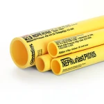 مواسير HDPE نيبروبلاست PE 100 ضغط 4 بار قطر خارجي 160 مم سمك 4.0 مم أصفر | نيبروبلاست