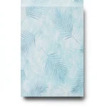 Leaf Patterned Wall Decoration 10m x 0.53m Cyan, Model 02579-20