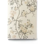 Italian Wallpaper Floral Design Light Beige, Size 10mx0.70m, Model 15007