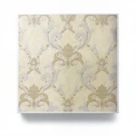Italian wall decoration classic design, size 10 m x 1.06 m, beige color, model 81875 