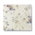 Italian Wall Covering Floral Design 10m x 1.06m Pale Beige