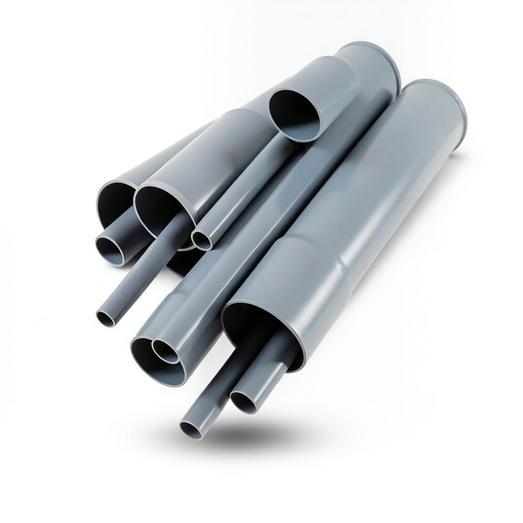 UPVC Pipes Pressure 4 Bar Outside Diameter 75 mm Thickness 1.8 mm Gray