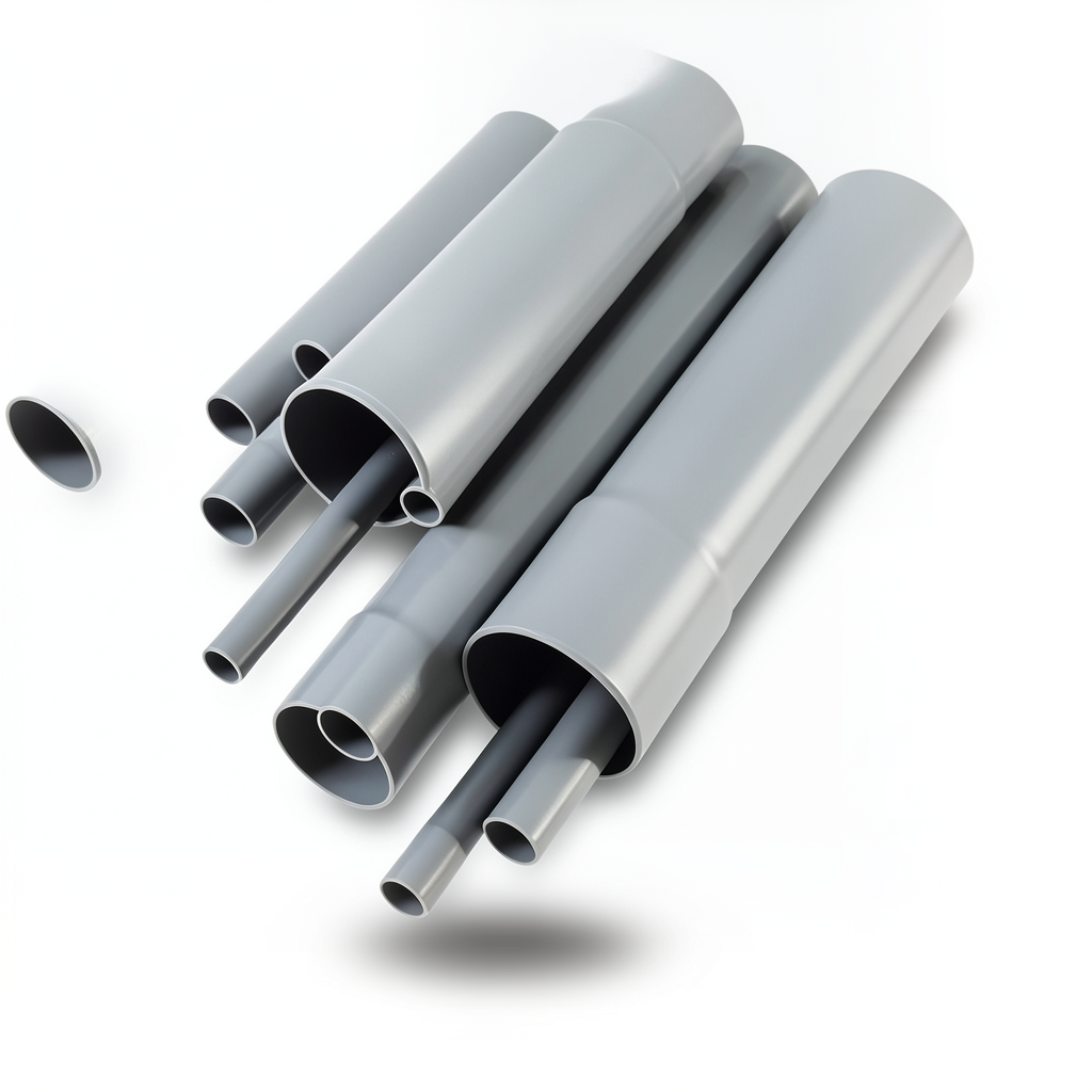 UPVC Pipes Pressure 4 Bar Outside Diameter 160 mm Thickness 3.2 mm Gray
