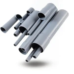 UPVC Pipes Nominal Pressure 4 Bar Outside Diameter 200 mm Thickness 4 mm Gray