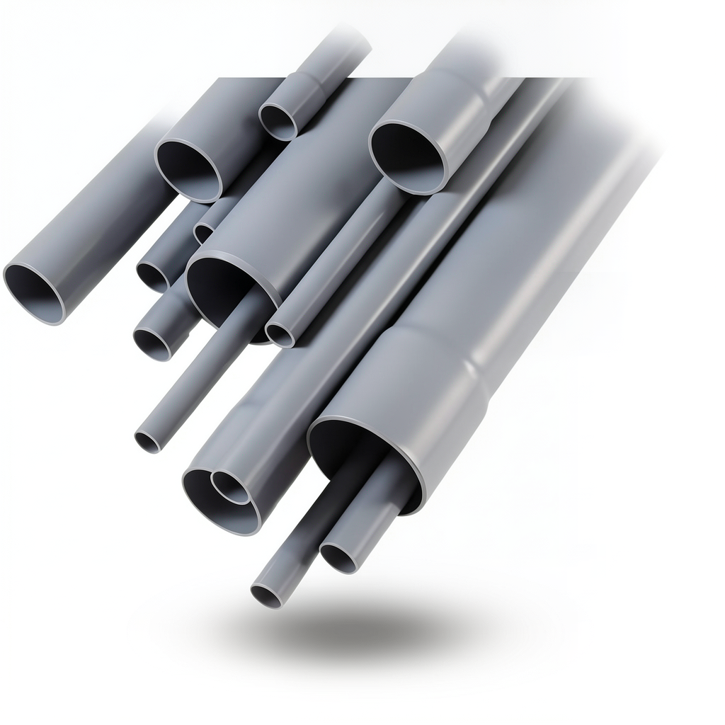 UPVC Pipes Nominal Pressure 4 Bar Outside Diameter 280 mm Thickness 5.5 mm Gray