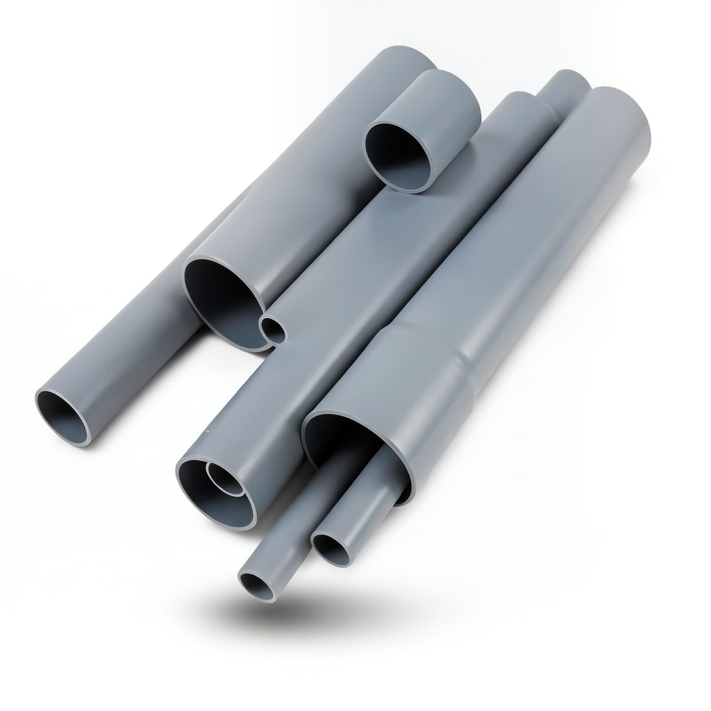 UPVC Pipes Nominal Pressure 4 Bar Outside Diameter 500 mm Thickness 9.8 mm Gray
