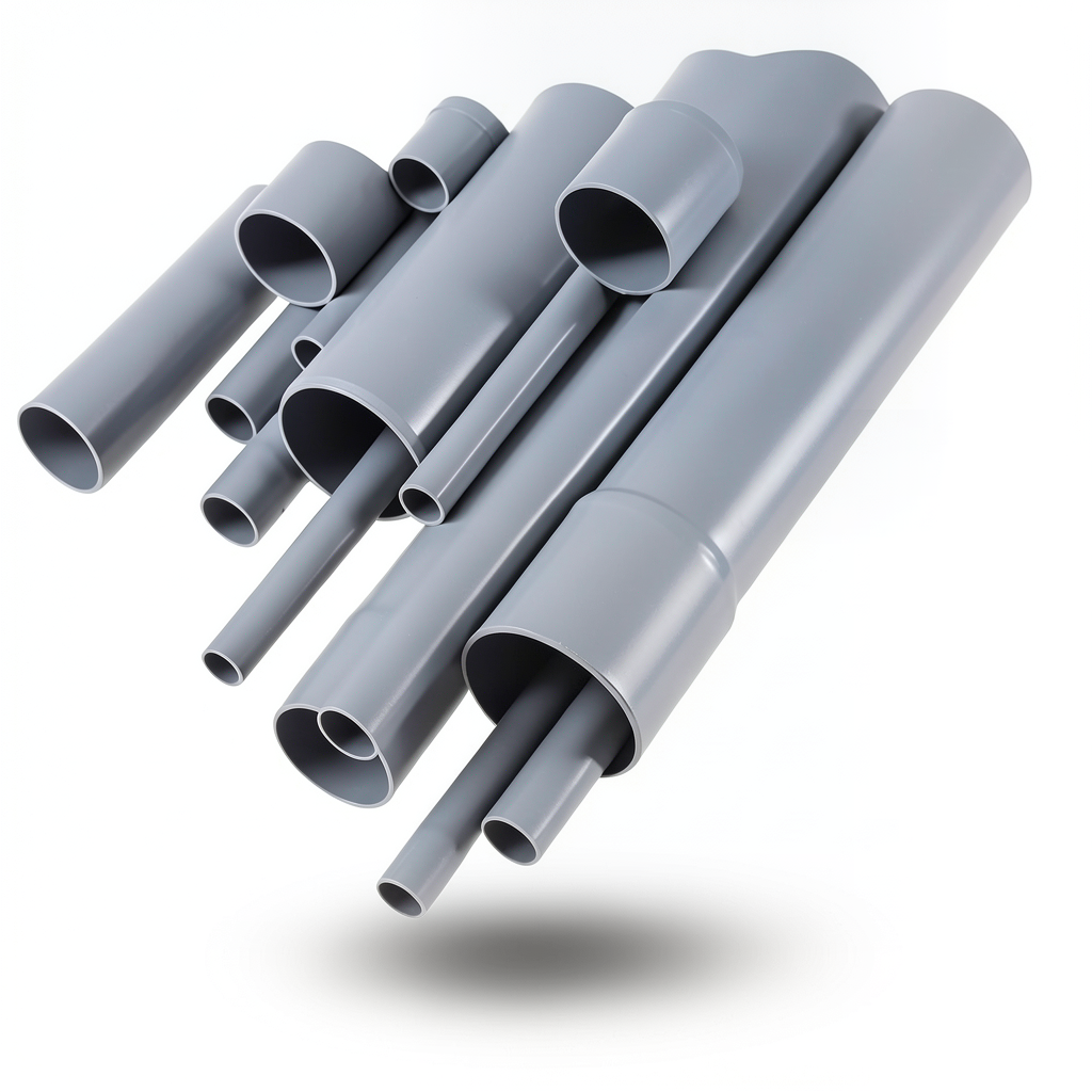 UPVC Pipes Nominal Pressure 4 Bar Outside Diameter 450 mm Thickness 8.9 mm Gray