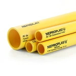 مواسير HDPE PE 100 ضغط 4 بار قطر خارجي 630 مم سمك 15.4 مم لون أصفر | نيبروبلاست