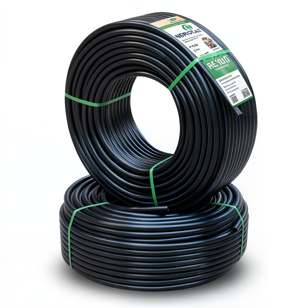 أنابيب HDPE PE 100 ضغط 4 بار قطر خارجي 63 مم سمك 1.8 مم لون أسود | نيبروبلاست