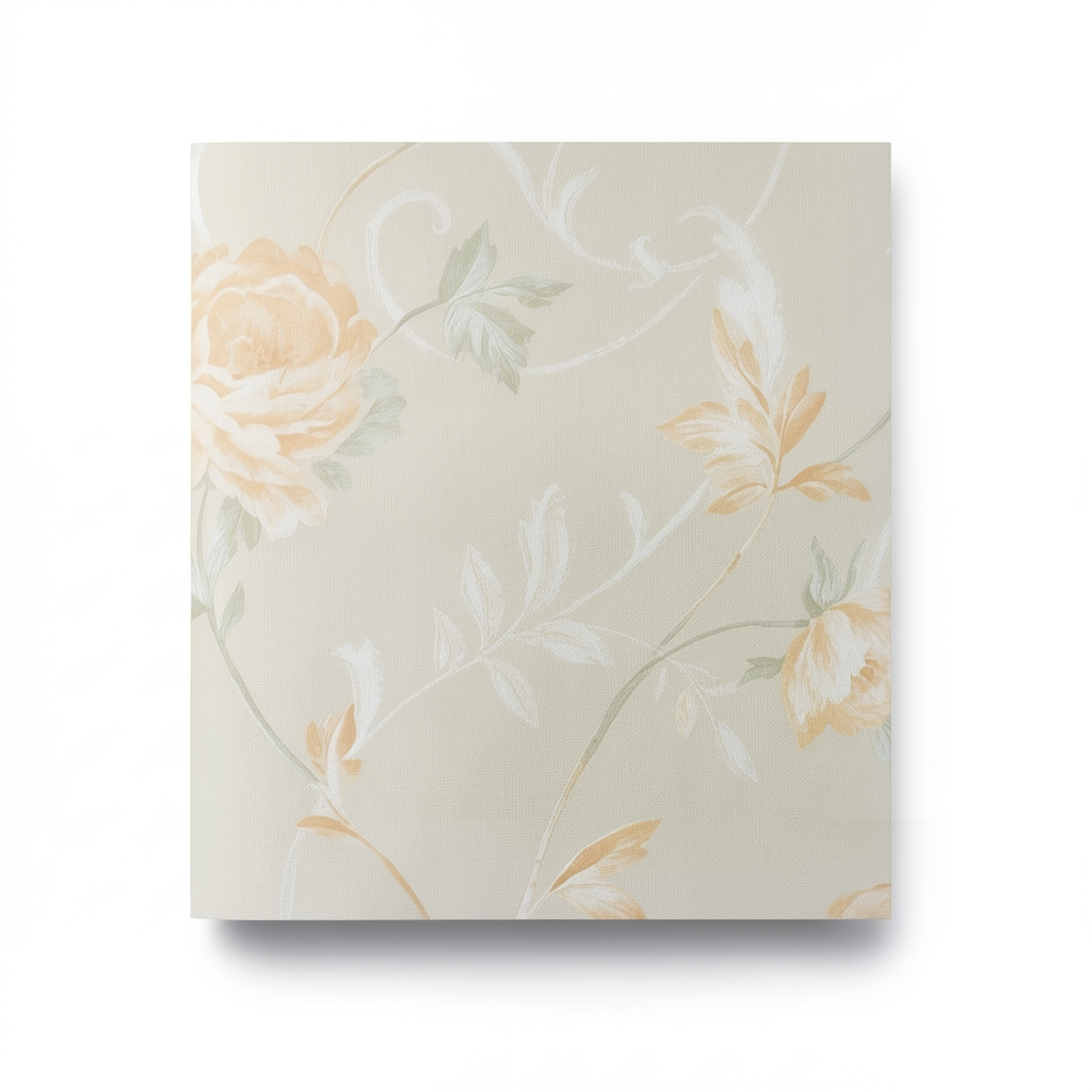 Italian Wallpaper 10m x 1.06m Beige, Model 7652