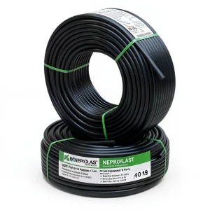أنابيب HDPE PE 100 ضغط 4 بار قطر خارجي 75 مم سمك 1.9 مم لون اسود | نيبروبلاست