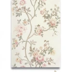 Italian Wallpaper Floral Design Light Beige, Size 10mx0.70m, Model 15001