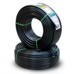 أنابيب HDPE PE 80 ضغط 3.2 بار قطر خارجي 110 مم سمك 2.7 مم لون اسود | نيبروبلاست
