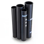مواسير HDPE PE 100 ضغط 4 بار قطر خارجي 200 مم سمك 4.9 مم لون اسود | نيبروبلاست