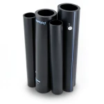 مواسير HDPE نيبروبلاست PE 100 ضغط 4 بار قطر خارجي 225 مم سمك 5.5 مم لون اسود | نيبروبلاست
