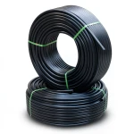 أنابيب HDPE PE 80 ضغط 3.2 بار قطر خارجي 125 مم سمك 3.1 مم لون اسود | نيبروبلاست