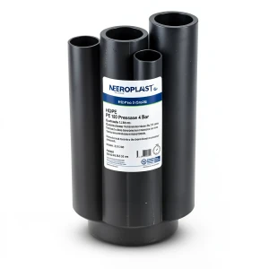 مواسير HDPE PE 100 ضغط 4 بار قطر خارجي 140 مم سمك 3.5 مم لون اسود | نيبروبلاست