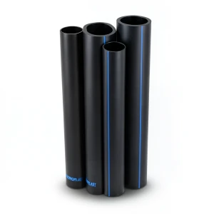 مواسير HDPE PE 100 ضغط 4 بار قطر خارجي 180 مم سمك 4.4 مم لون اسود | نيبروبلاست