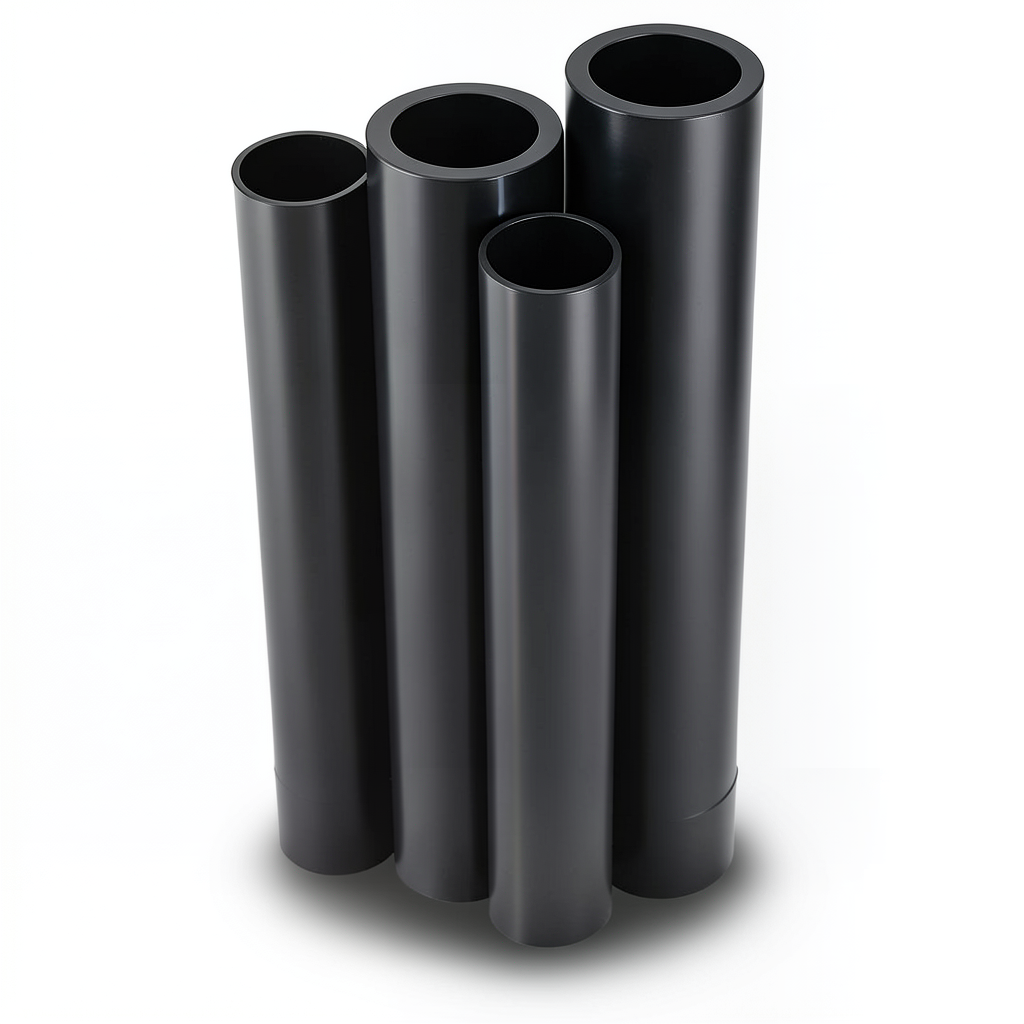 HDPE Pipes PE 100 Pressure 4 Bar Outside Diameter 200 mm Thickness 4.9 mm Black | NEPROPLAST