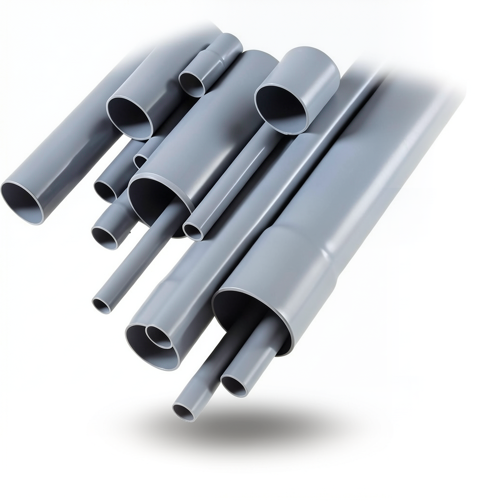 UPVC Pipes Pressure 4 Bar Outside Diameter 315 mm Thickness 6.2 mm Gray