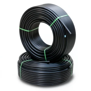 أنابيب HDPE PE 80 ضغط 3.2 بار قطر خارجي 125 مم سمك 3.1 مم لون اسود | نيبروبلاست