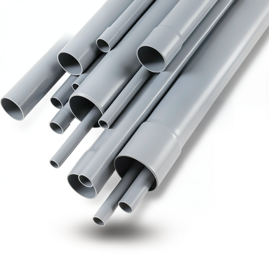 UPVC Pipes Nominal Pressure 2 Bar Outside Diameter 280 mm Thickness 2.3 mm Gray