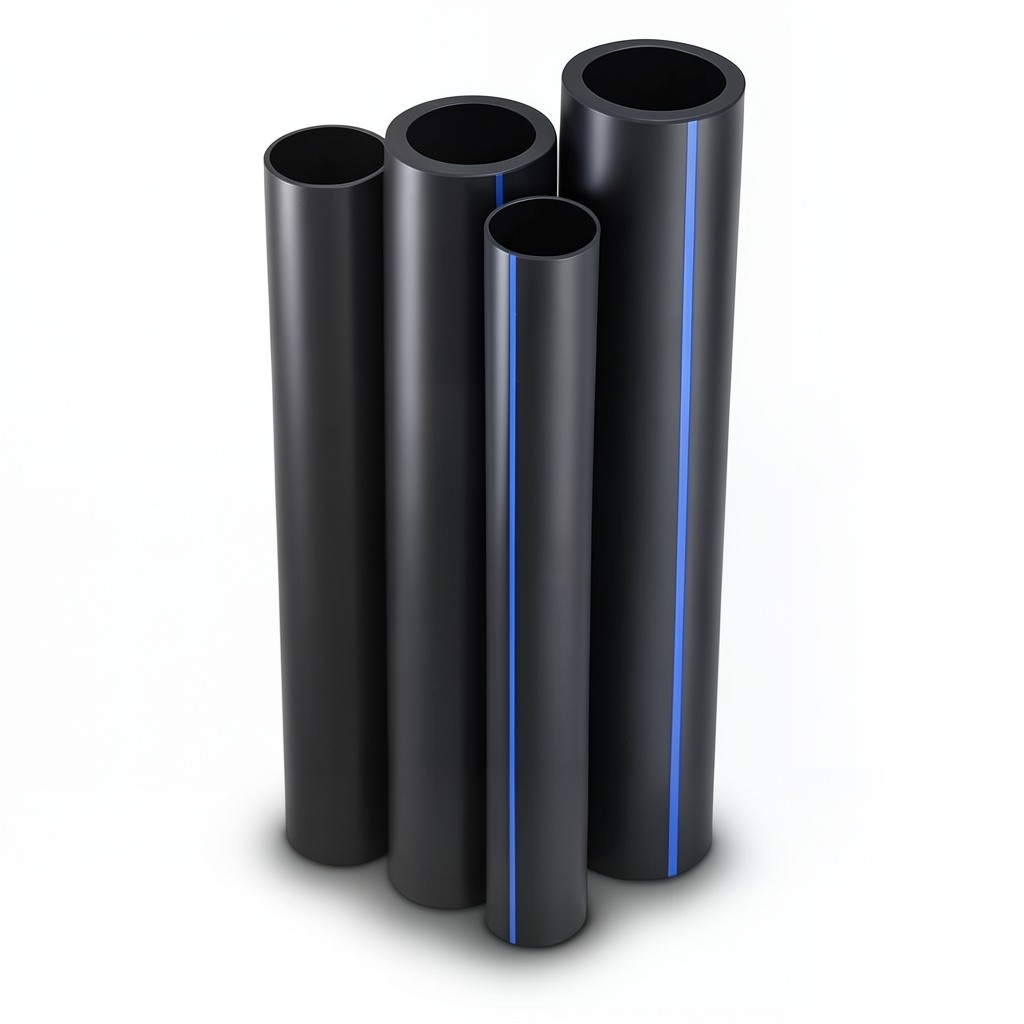 مواسير HDPE PE 100 ضغط 4 بار قطر خارجي 180 مم سمك 4.4 مم لون اسود | نيبروبلاست