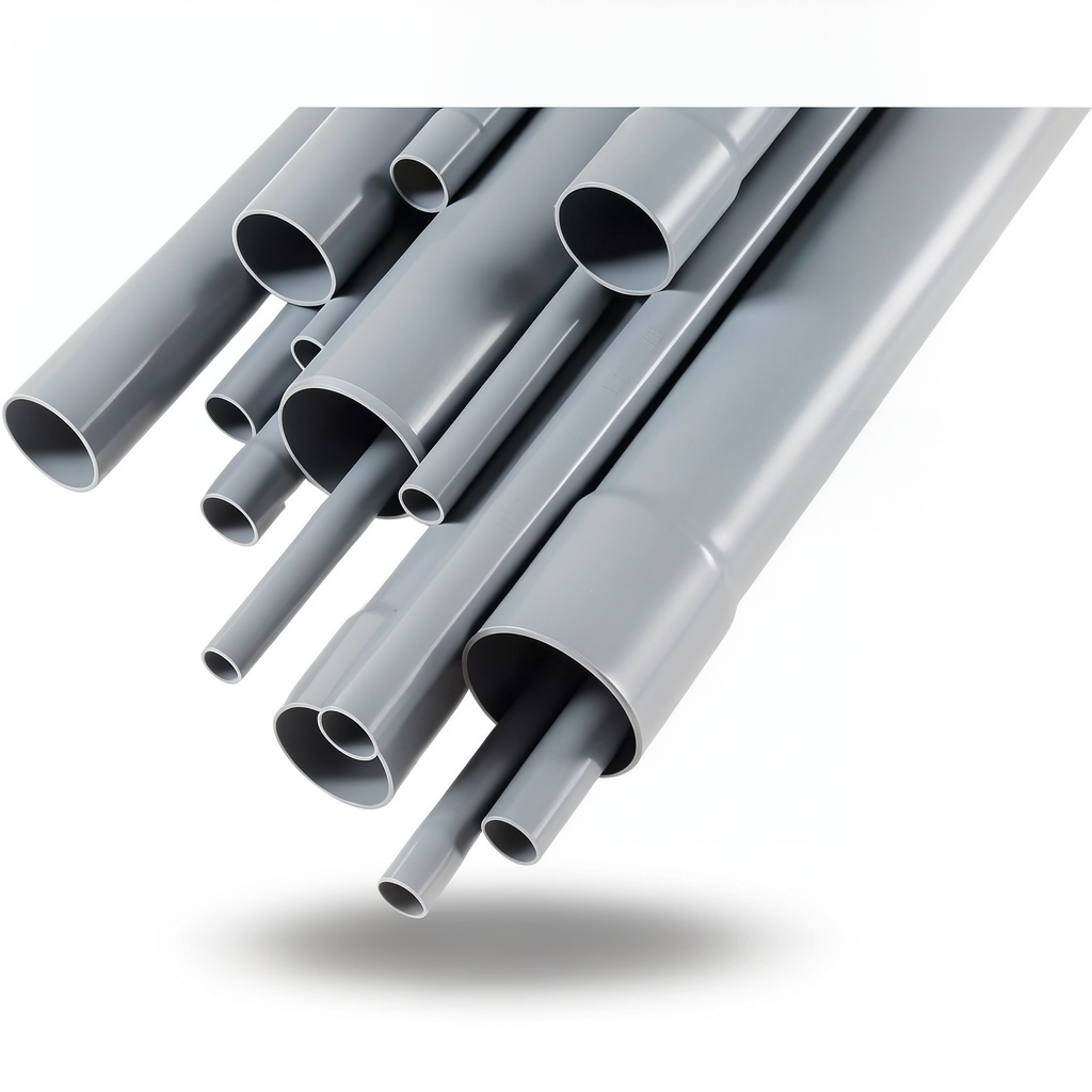 UPVC Pipes Pressure 2 Bar Outside Diameter 355 mm Thickness 2.9 mm Gray